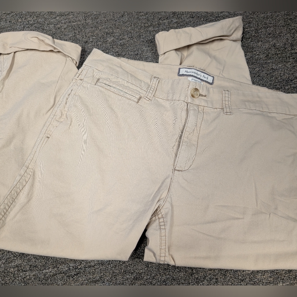 Abercrombie & Fitch Khaki Cotton Pants‎